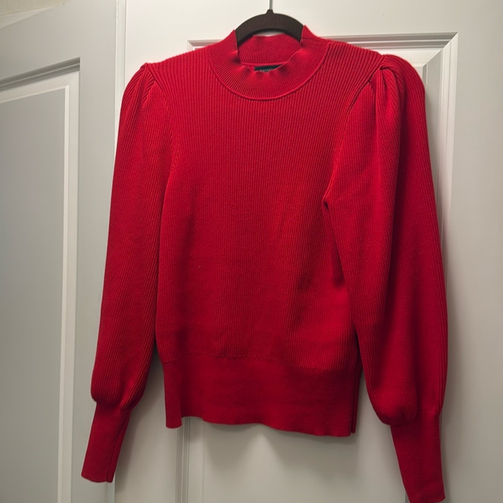 Banana Republic red Festive season sweater